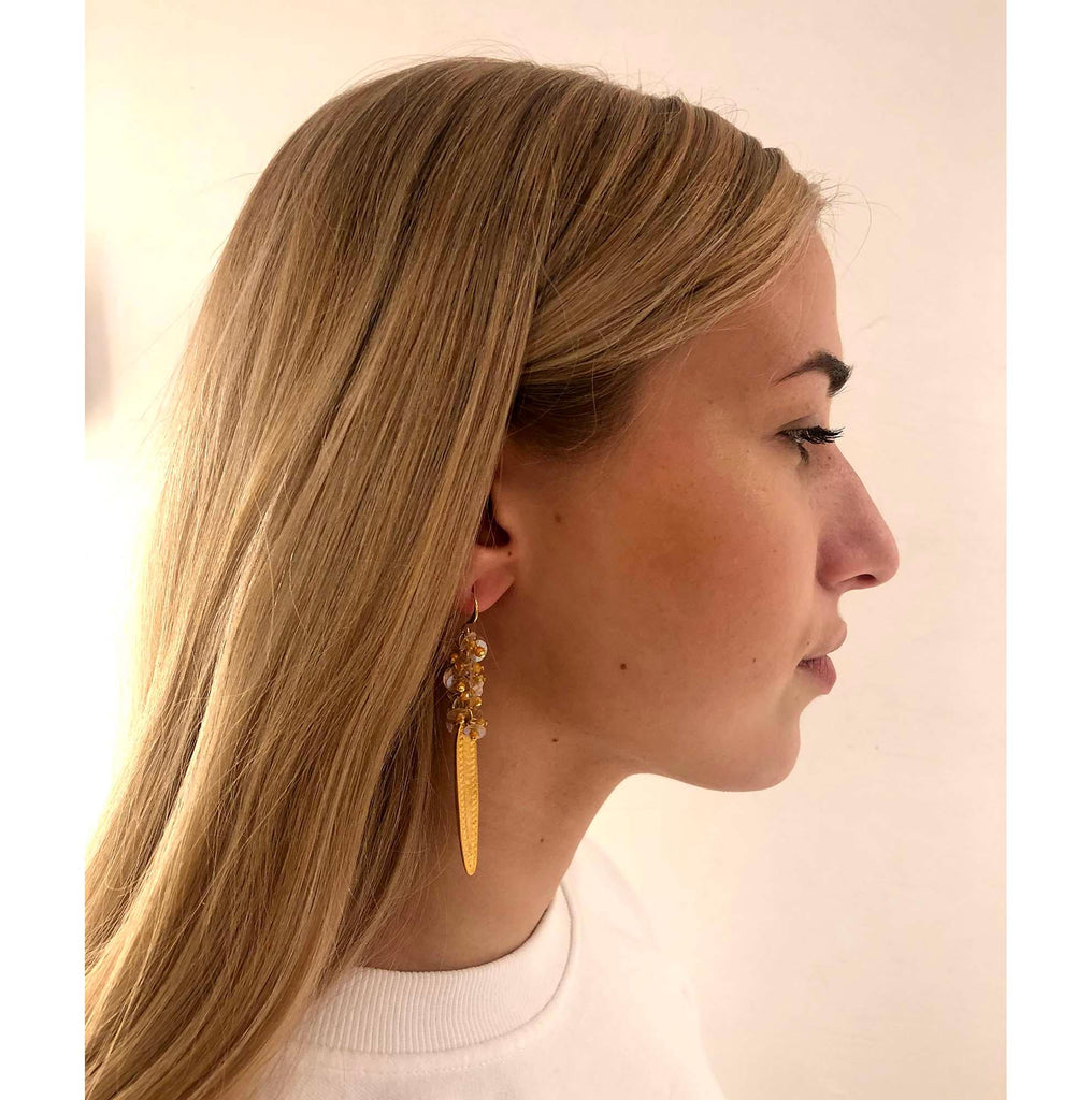Azore Earring peach/iridescent - MIMI SCHOLER