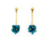 Azore Flower Earrings blue/green - MIMI SCHOLER