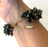 Big Azore Bracelet black/gold - MIMI SCHOLER