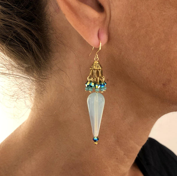 Doha Earrings turquoise - MIMI SCHOLER