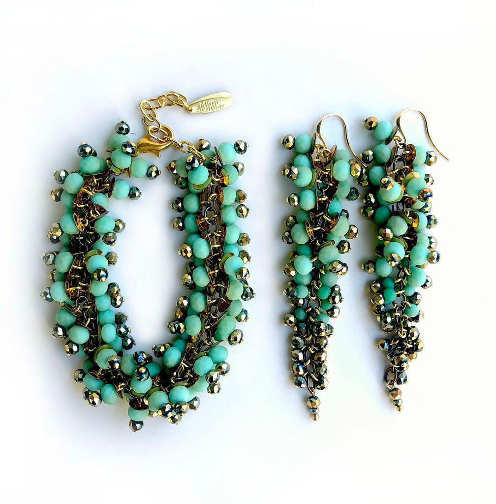 Saba Earrings turquoise - MIMI SCHOLER