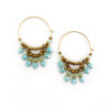 Large Antibes Hoops Turquoise/green - MIMI SCHOLER