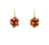 Round Mil Flores Earrings red - MIMI SCHOLER