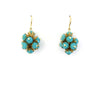 Round Mil Flores Earrings turquoise - MIMI SCHOLER