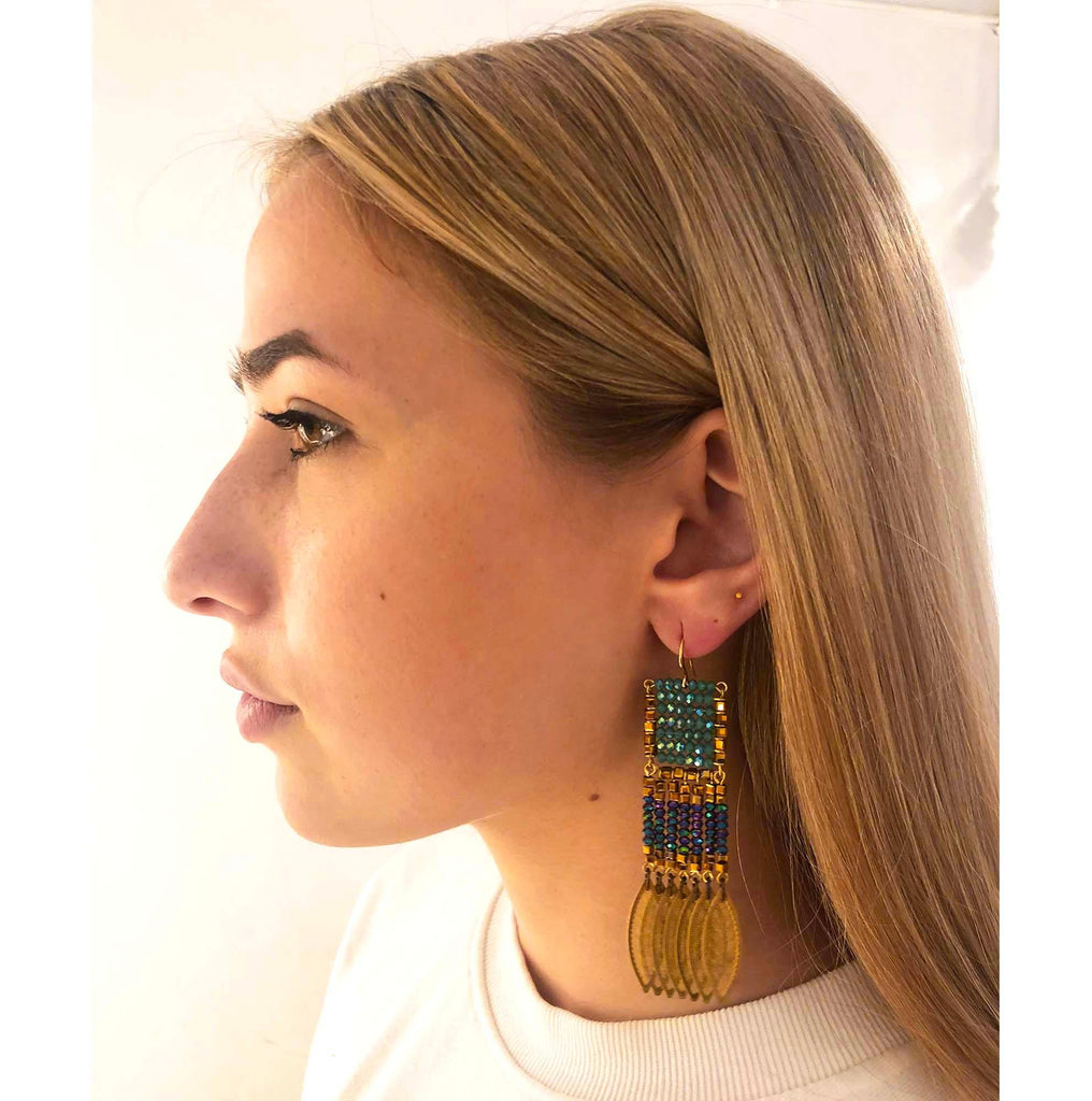 Odisea Earrings blue - MIMI SCHOLER