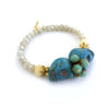 Frida Bracelet turquoise/offwhite - MIMI SCHOLER