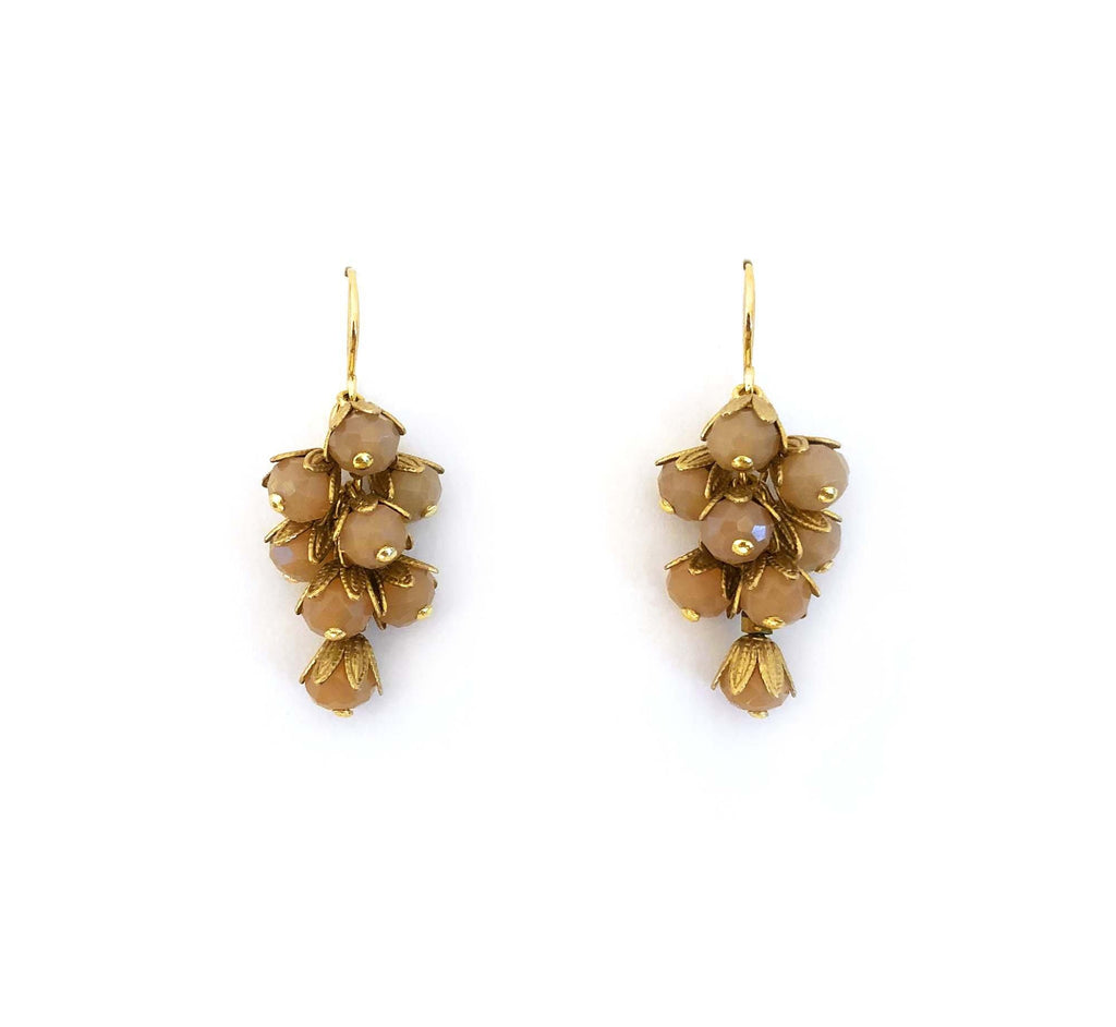 Small Mil Flores Earrings peach - MIMI SCHOLER