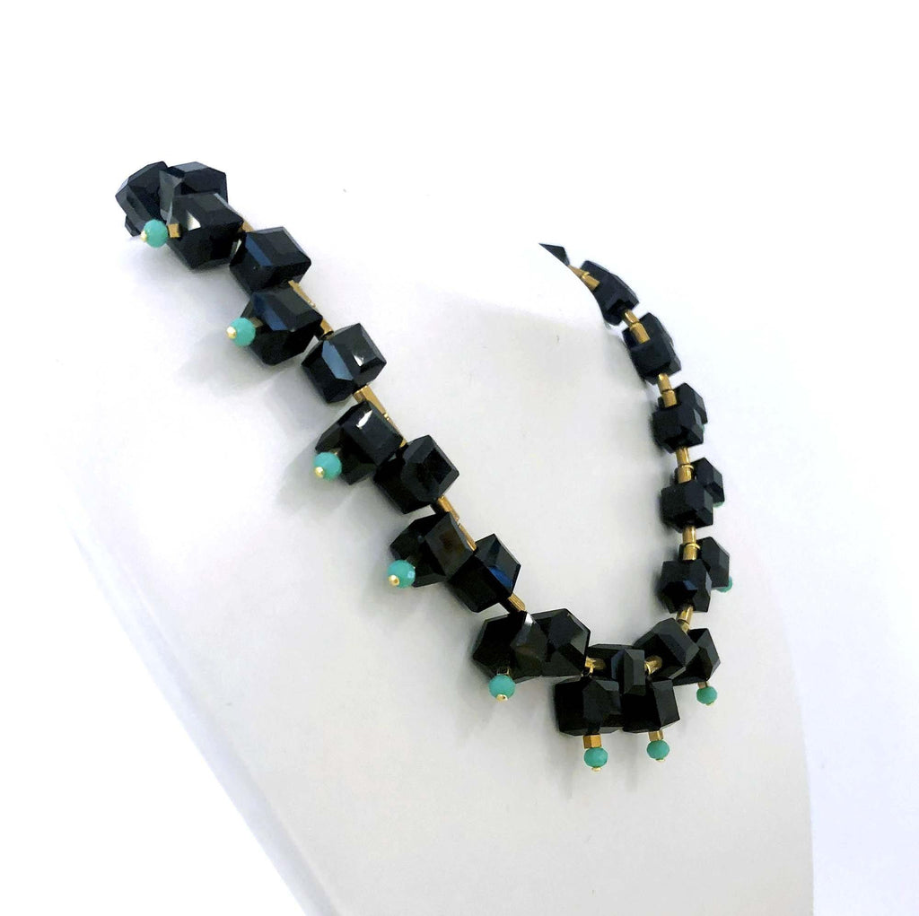 Vienna Necklace black/green - MIMI SCHOLER
